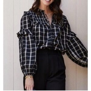 Cleobella Katherine Schwarzenegger Brentwood Button Up Blouse XS